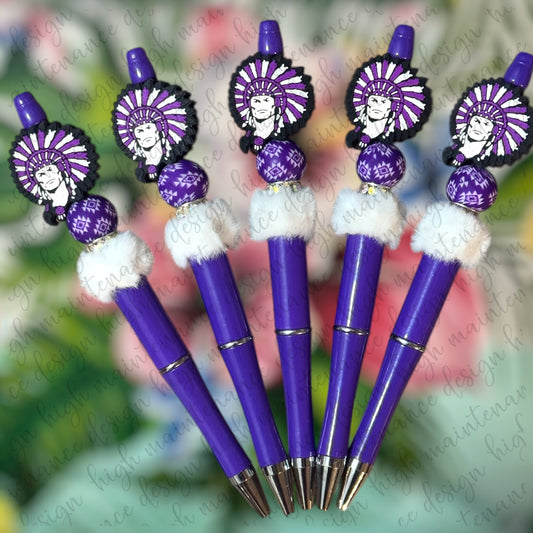 Port Neches-Groves Indian Beaded Pens