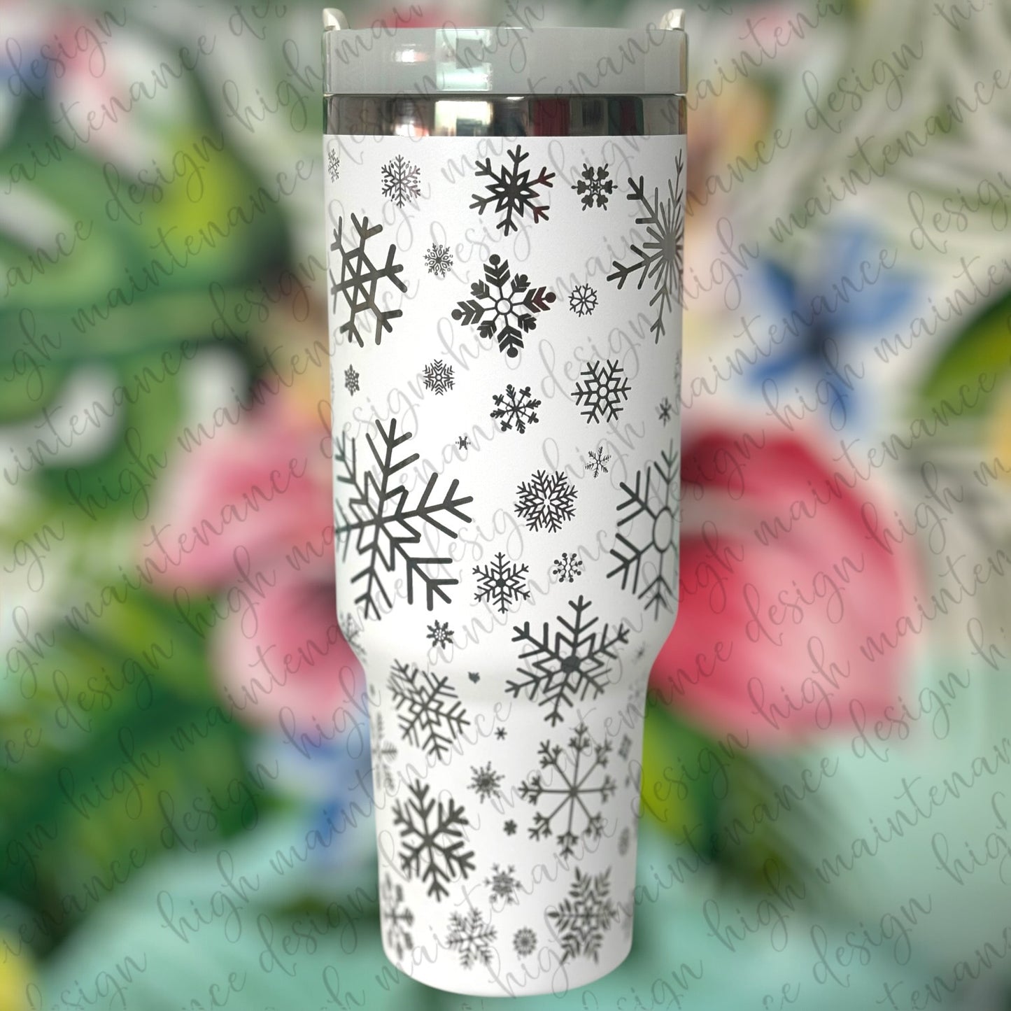 Winter Snowflake Unbranded 40oz Tumbler