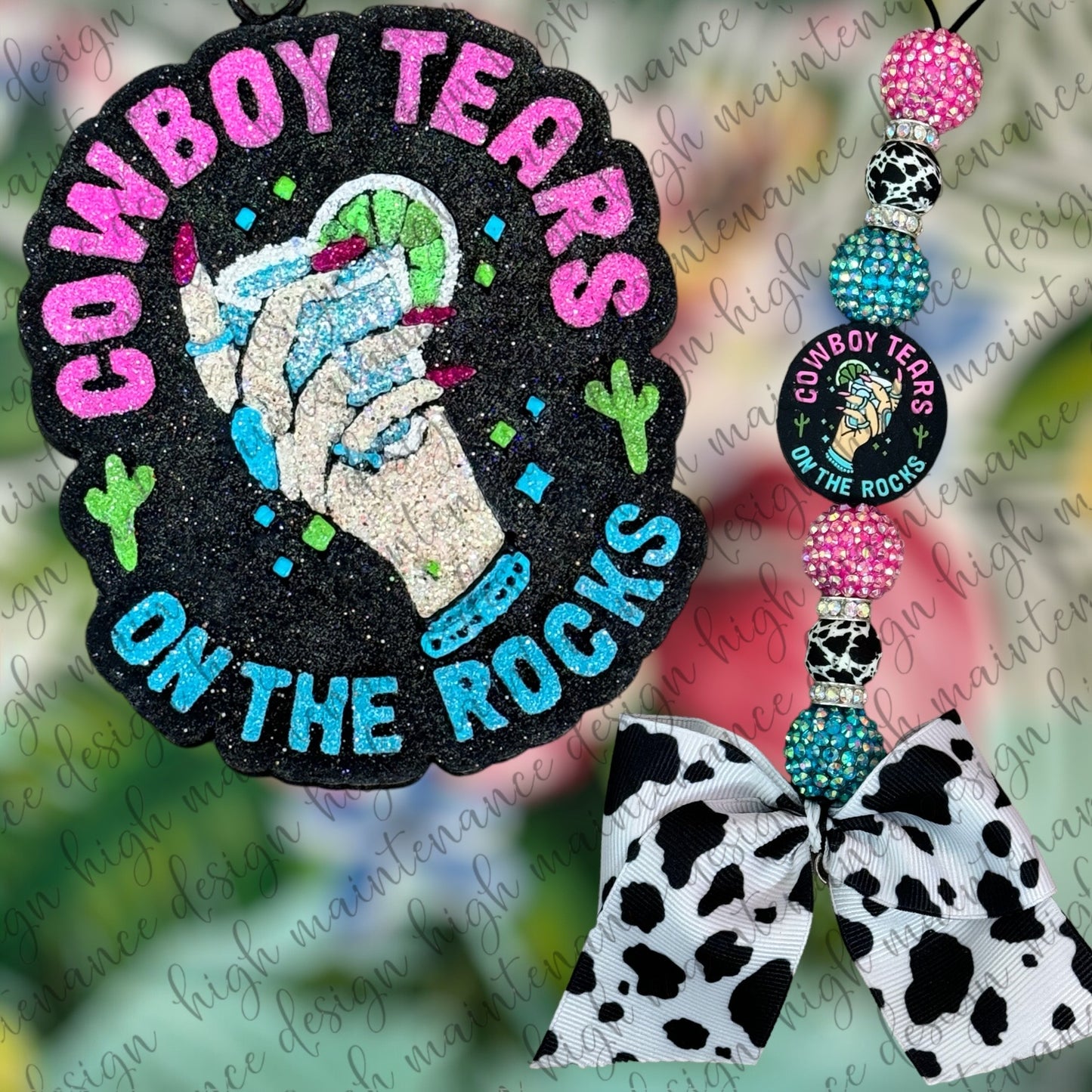 “Cowboy Tears On The Rocks” Western Freshie & Freshie Hanger (30A)