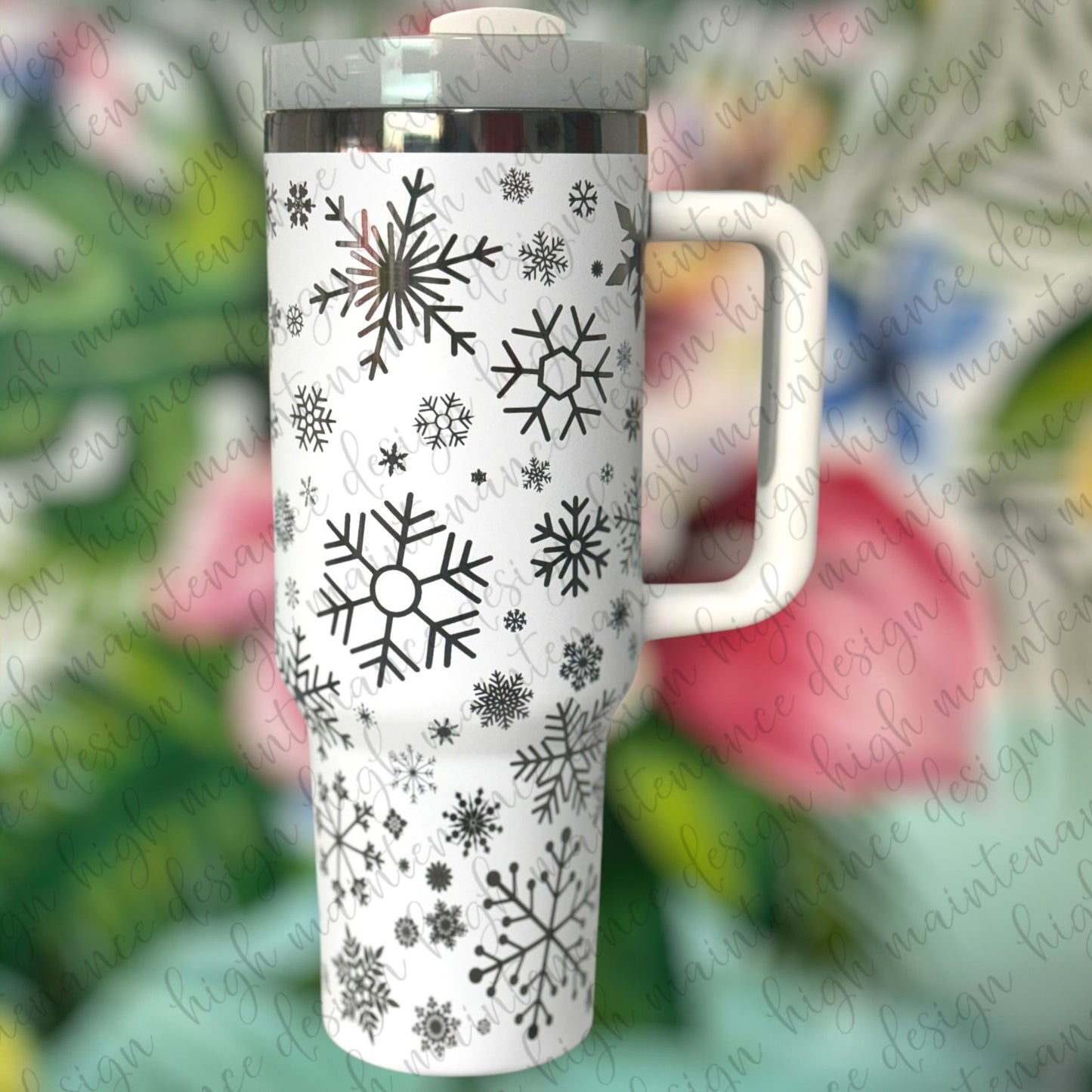 Winter Snowflake Unbranded 40oz Tumbler