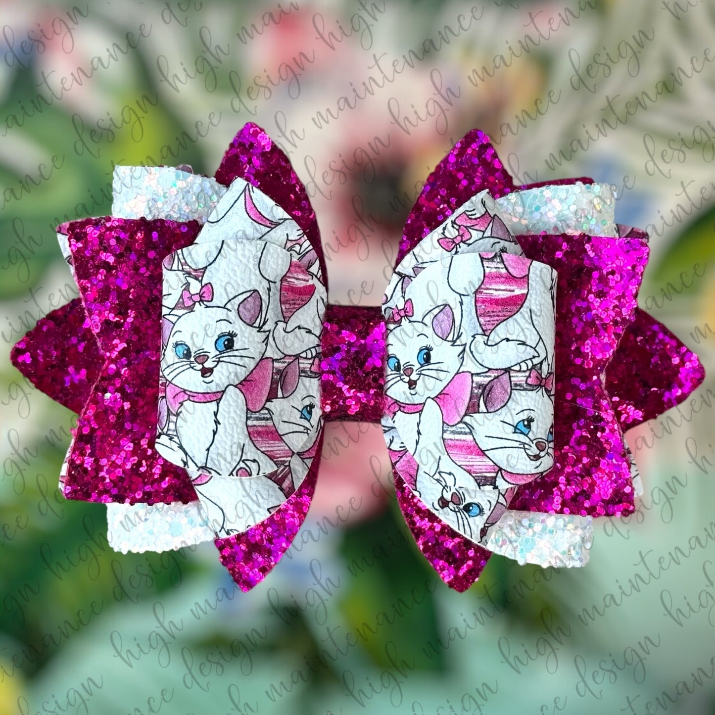 Sassy Kitty Marie Tumbler Bow