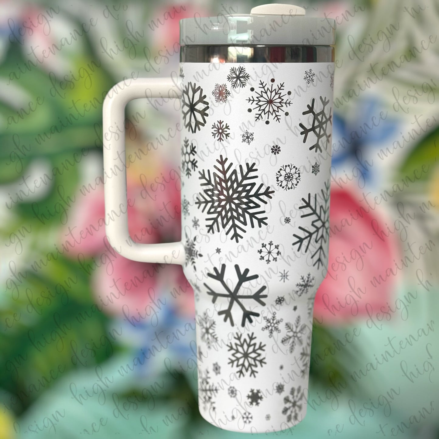 Winter Snowflake Unbranded 40oz Tumbler