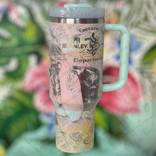 Taylor Swift Laser Engraved Stanley Tumbler 40oz